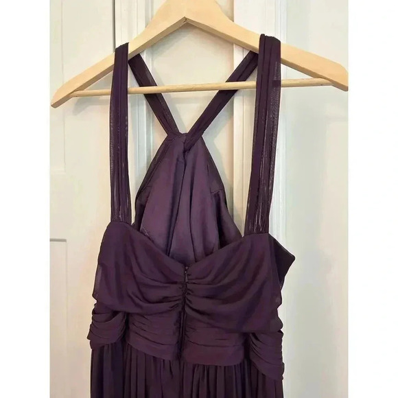 DAVIDS BRIDAL NWT plus size  halter bridesmaid mother of the bride dress size 16 - Picture 7 of 9